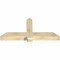 Ekena Millwork Eugene Rough Sawn Timber Gable Bracket, Douglas Fir, 60"W x 27"H x 6"D x 6"F, 11/12 Pitch GBW060X27X0606EUG00RDF - alternate 2